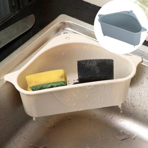 Triangle Storage Rack Multifunctional Drain Rack Storage Rack Kitchen Sink Storage Basket Home Organization