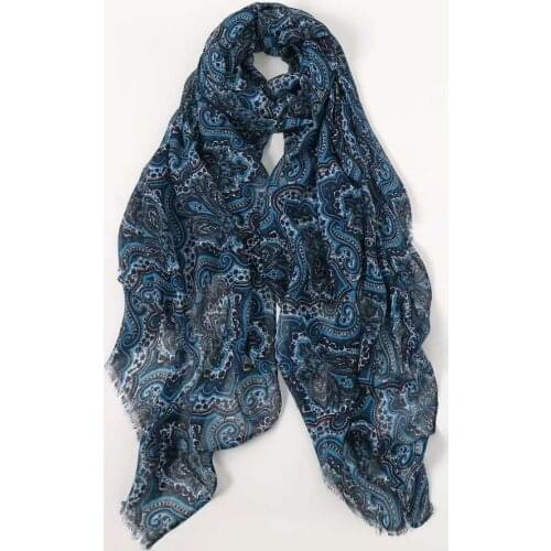 2021 Women Fashion Paisley Pattern Fringe Scarf Shawls Floral Print Wrap Hijab 10pcs/lot