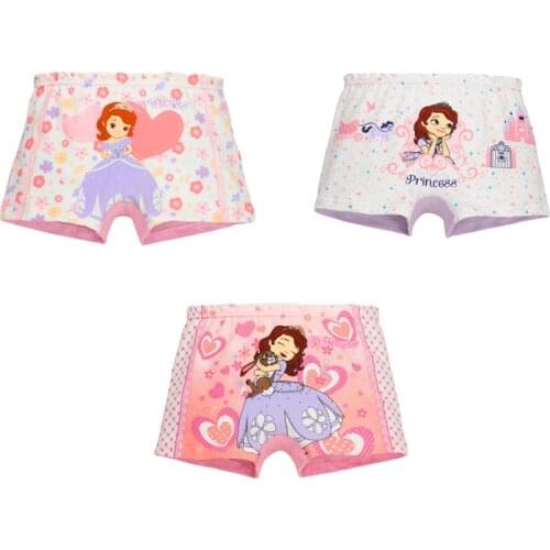 1 Piece girls Underwear High Quality Kids Cotton Panties Cute Cartoon Kids Boxer Briefs Child Soft Girl Underpants