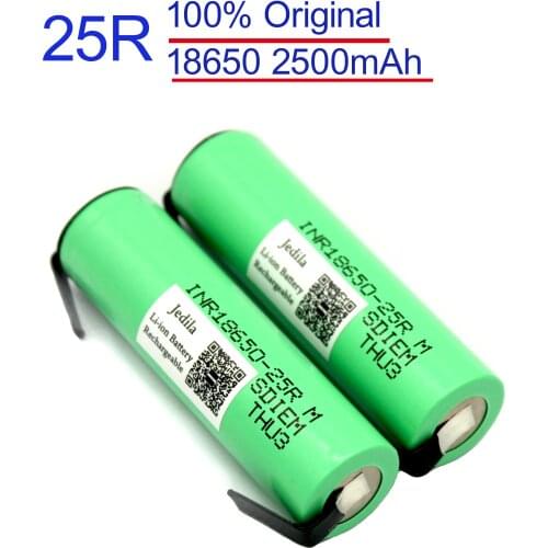 100%.Original.rechargeabie.25R.3.7V.2500mAh.Li-ion.battery.18650.2500mAh .US18650.25R.25A Toys flashlight.tools