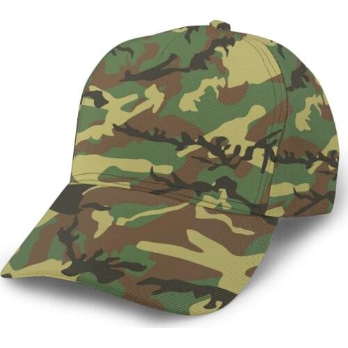 2021 Summer New Unisex Outdoor Sport Sunscreen Baseball Hat Running Visor Cap Woodland Camouflage