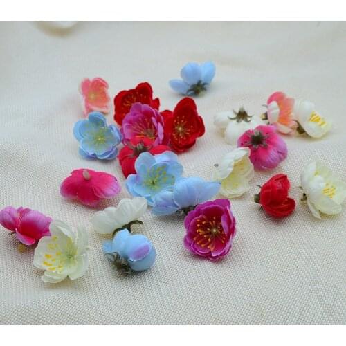 30pcs artificial flowers stamen for Christmas home wedding decor accessories scrapbook diy gift wreath fake plastic Silk Cherry