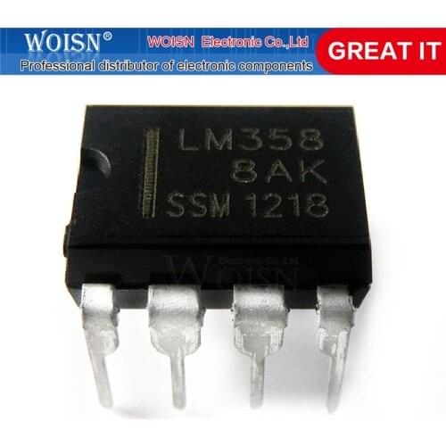5pcs/lot LM358P DIP8 LM358 DIP LM358N = TS358CD TS358 KIA358P KIA358 BA10358 AS358P-E1 new and original IC In Stock