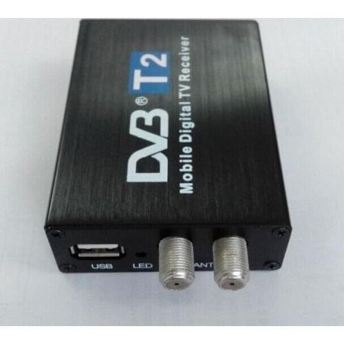 Promotion!! Car DVB T2 120km/h 2 Antenna H.264 MPEG4 Mobile Digital DVBT2 TV Box External USB DVB-T2 Car TV Receiver