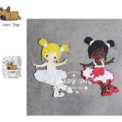 Ballet Dancer Metal Cutting Dies Scrapbooking Stencil DIY Mold Knife Craft Embossing Die Cuts Card Making New Dies For 2020
