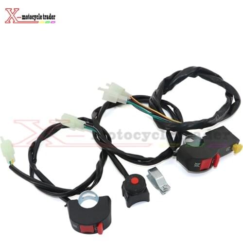 Free Shipping Universal Handlebar Motorcycle Kill Switch ON/OFF Button Bullet Connector for motorcycle, dirt bike, pit bike