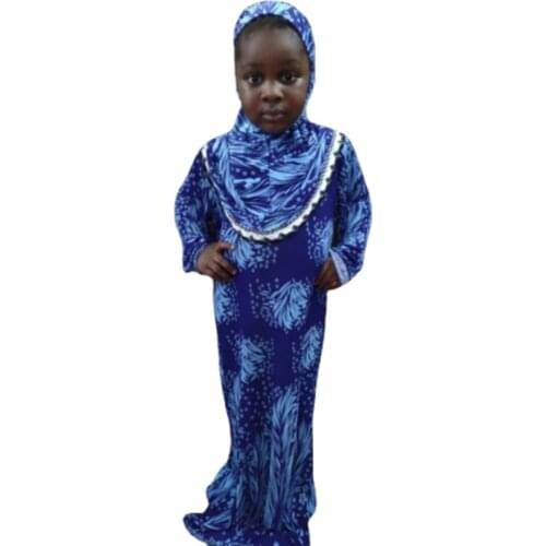 Kids Abaya Dubai Muslimische Kleider Girls Ramadan Dress for Namaz Islam Femme Child Moroccan Caftan Turkish Vestido Arabe Hijab