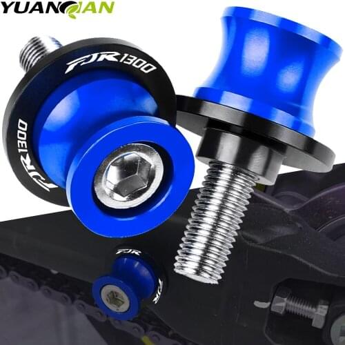 For YAMAHA XJ6 DIVERSION XJR1300 FJR1300 FJR XJR 1300 6MM Motorcycle accessories CNC Swingarm Spools slider stand screws XJR1300