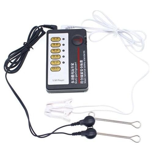 Electric Shock Nipple Clips Labia Clitoris Clamp Medical Themed Electro Breast Massager Adult Game Sex Toy For Women