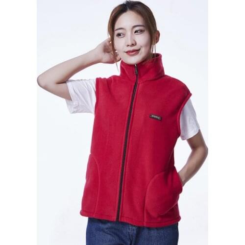 Fleece fast heating warm vest jacket Russia spring and autumn womens windproof jacket vest