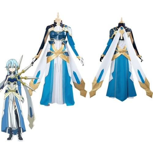 Sword Art Online Cosplay SAO Asada Shino Cosplay Costume Female Girls Dress Outfit Uniform Halloween Carnival Costume