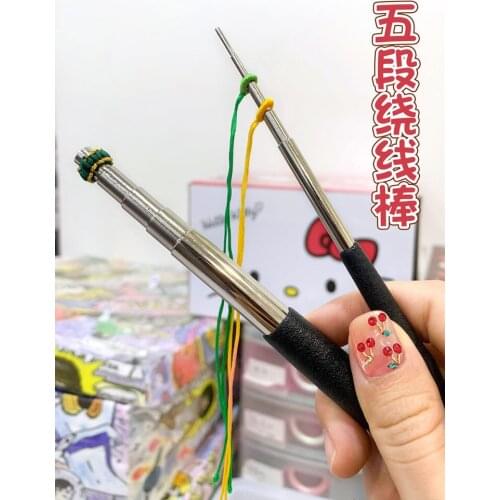 Oar Winding rod five-segment coil manual rope weaving coil DIY tool wire pressing pull wire winding auxiliary artifact