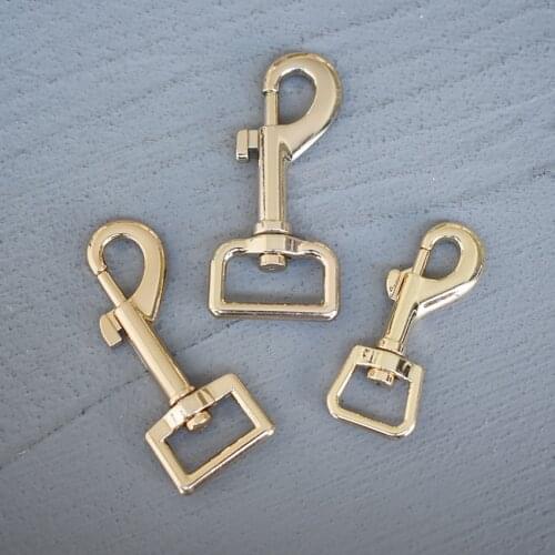 100 Pcs 15/20/25mm Metal Snap Hook Leather Gold Strap Bag Buckles Metal Clasps Lobster Dog Collar Keychain Swivel Trigger Clips