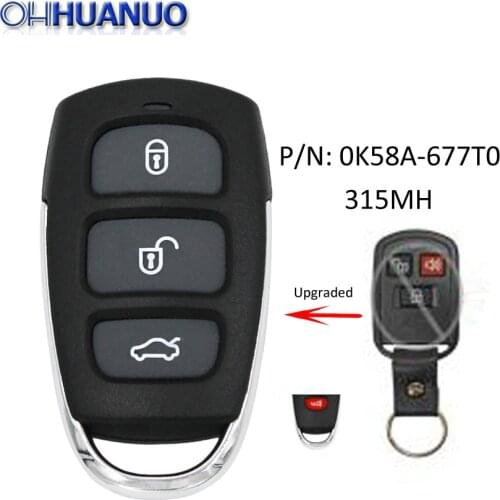 Upgraded 4/3+1/4 Button Remote Car Key Control 315mhz for KIA Spectra Optima Sorento Sedona P/N: 0K58A-677T0