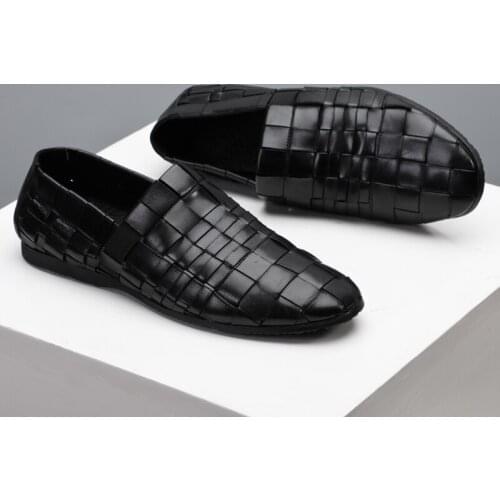 Men Loafers Genuine Leather Driving Boat Shoes Comfortable Male Big Size 48 Slip-on Men Casual Shoes Flats Moccasin