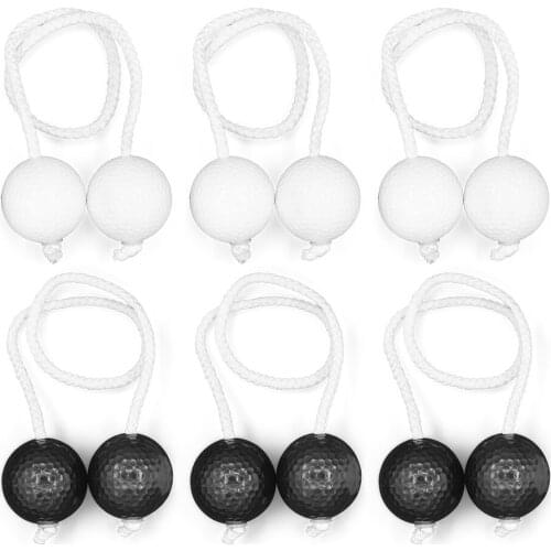 8 PCS Ladder Toss Ball PE Golf Ball Bolas Hard Golf Training Balls Outdoor Game Ball Set