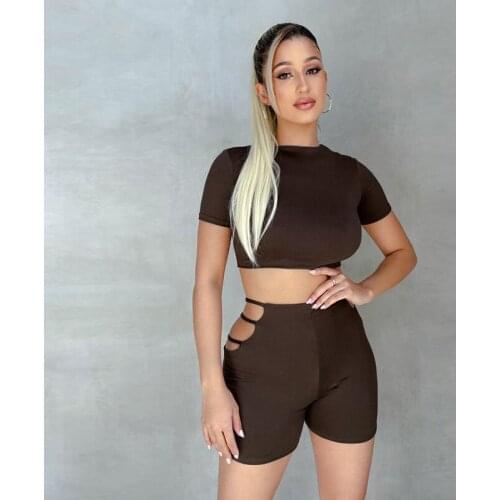 NO MOQ Summer Women Yoga Sets Custom Logo Perfect Yoga Short Set Fitness Comfortable Cool Suit