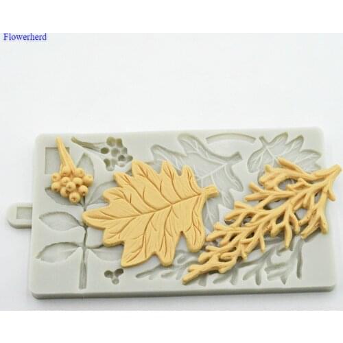 New Fruit Flowers Leaves Fondant Cake Silicone Mold Cake Decorating Tools Birthday Wedding Decoration DIY Biscuit Mold