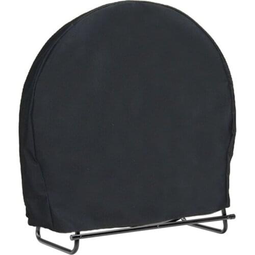 Firewood Log Rack Cover, Outdoor Waterproof Log Hoop Cover, Windproof Dry Wood Pile Holder Storage Tarp Cover