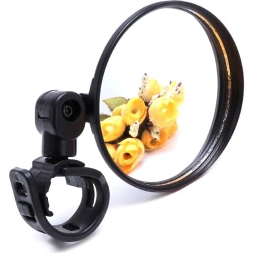 QILEJVS Mini Adjustable Bike Rearview Mirror Bike Bicycle Handlebar Flexible Safe Rearview Rear View Mirror 360 Degrees New