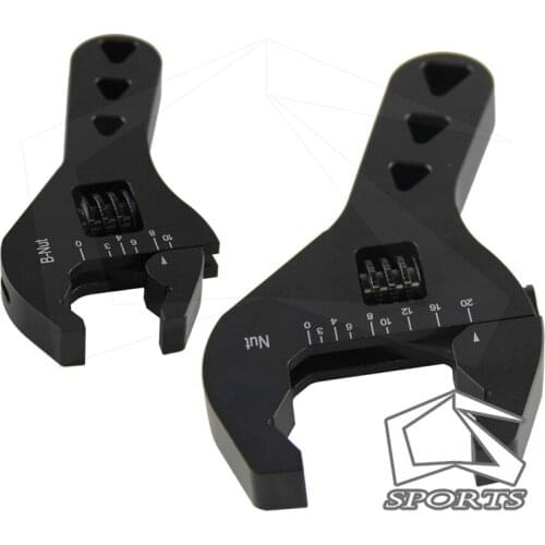 Adjustable AN Fitting Wrench 3-20AN & 3-10AN Red Anodized Short Tools Spanner