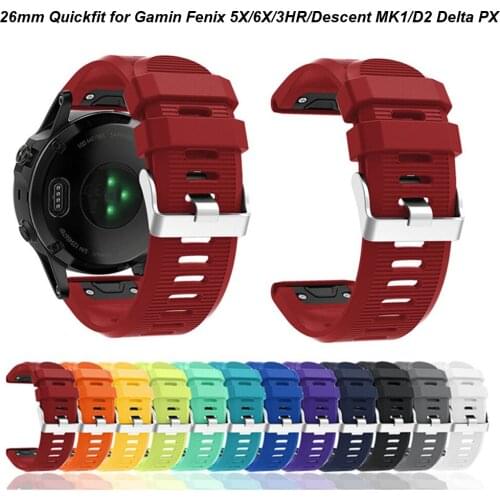 Compatible Garmin Fenix 5X Band, 26mm Quickfit Watch Straps for Fenix 5X Plus/Fenix 6X Pro/Fenix 3/Fenix 3 HR/Tactix/Descent MK1