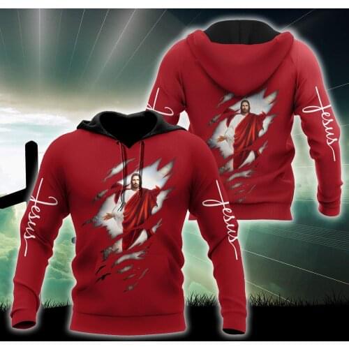 Mens Hoodie Premium Christian Jesus 3D All Over Printed Unisex Sweatshirt For Men/women Autumn Casual Pullover Zipper Streetwear