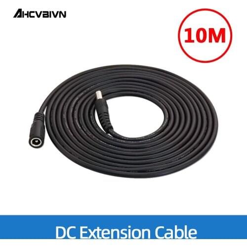 10 Meters DC 12V Power 10M Extension Cable 5.5mmx2.1mm /20ft DC Plug For CCTV Camera 12 Volt Extension Cord