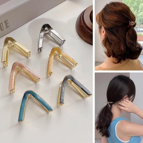 V Shape Claw Clip Women Hair Clip Geometric Hair Clips Girls Hair Claw Hair Barrettes Fashion Headwear Hair Accessories