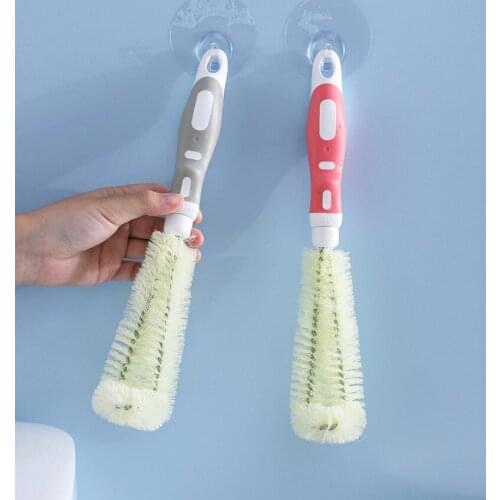 Kitchen retractable cleaning brush cup kitchen bottle cleaner coffee milk tea cup brush kitchen dishwashing roller brush