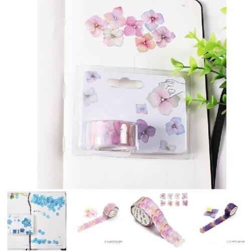 1 Roll Flower Petal Washi Tape Masking Tape Decorative Decals DIY Petal Stickers for Scrapbooking Diary J99Store
