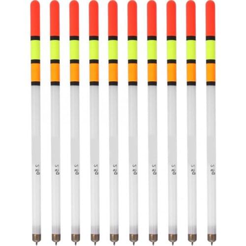 10pcs 2g 2.5g 3g Fishing Floats Bobber Hollow Fish Floating Stick Tube Multi-Purpose Fish Feed Baits Carp Fishing Accessories