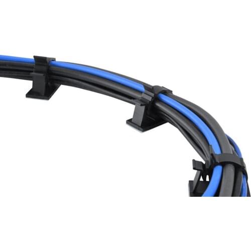 10 Pcs/Set Adhesive Car Cable Organizer Clips Cable Winder Drop Cable Holder Cord Management Desk Wire Tie Fixer Car Wire Clip