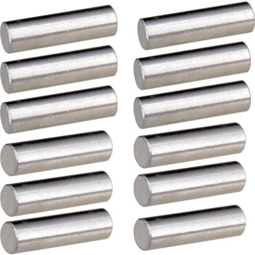 12x High quality Alnico 5 Humbucker Pickup Polepiece 15mm Pickup Magnet Slug Rods For Electric Guitar Replacement