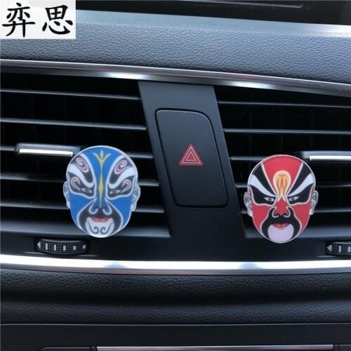 2 pcs Acrylic skull Automobile styling Perfume clip Lady Metal Skull Automobile styling Ornament Air Freshener