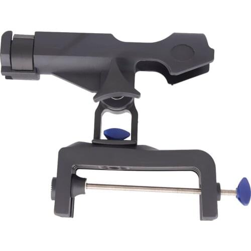 2 Pieces Fishing Boat Rod Holder Clamp 360 Degree Adjustable Fishing Rod Rack Holder Fishing Tools