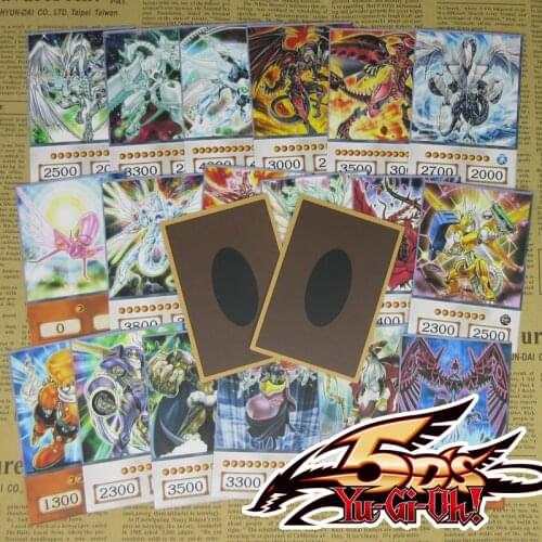 20pcs Yugioh 5Ds Anime Style Orica Cards Stardust Dragon Trishula Odin 5ds Yusei 4Kids Classic Synchro Monster Dropshipping