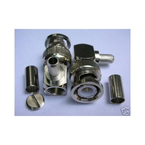 200pcs BNC Male Crimp Connector Plug Adapter RG58 BN2