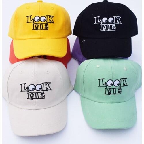 Doitbest 2021 Children Baseball Cap spring Hip Hop Embroidery look me summer kid Hats Boy Girl Caps snapback hat gorras