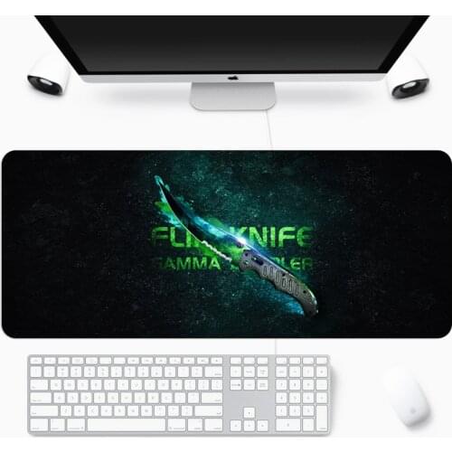 Large CS GO Gaming Mousepad Knife Counter Strike Keyboard Desk 70x30cm Computer Mouse pad Non-Skid Locking Edge Office Mat