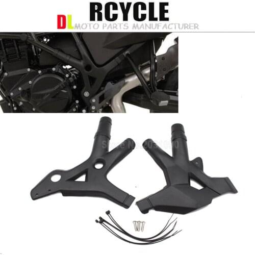 Black Frame guard Protector Cover LEFT & RIGHT fit For BMW F650GS F700GS F800GS Adventure