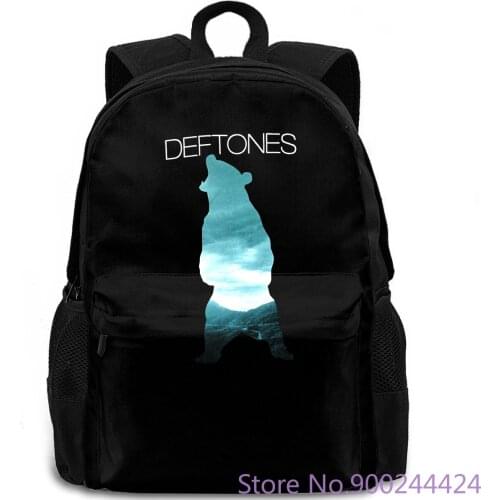 DEFTONES BEAR IMAGE BLACK NEW OFFICIAL ADULT Printed 2019 Fashion Brand backpack