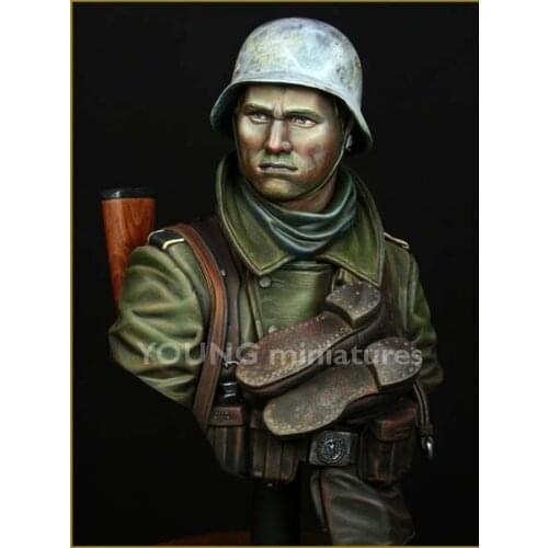 1/10 Infantry Russian Front WWII Resin Figure Bust GK Military theme of World War II Uncoated No colour