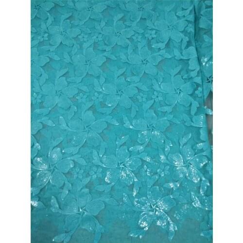 Good design BZL-82701 embroidered lace fabric 5yard/lot african net lace fabric