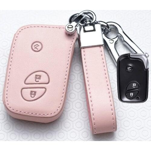 Leather Key Case Car Cover Holder for Lexus CT200H ES350 GX400 GS350 IS250 RC350 RX300 LX570 NX300h 450 Keychain Accessories