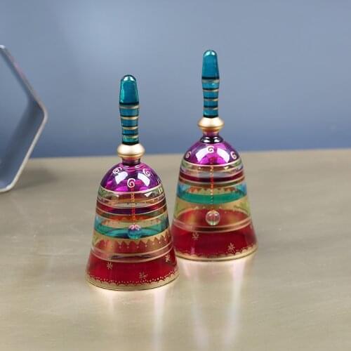 Creative Bells Painted Hand-Cranked Order Take-A-Order Restaurant Passed Food Kitchen Glass Cute Nordic Bar Decoration