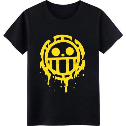 Heart pirates trafalgar law one piece t shirt Printing tee shirt Round Collar Formal Crazy Authentic summer Vintage shirt
