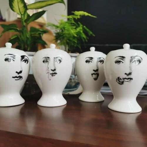 Mini Cute Small Vase Decor Flower Pot European Ceramic Decorative Sealing Storage Jar Home Decoration Accessories