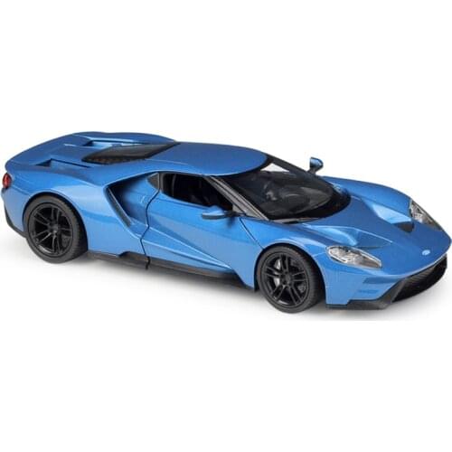 1:24 Scale WELLY 2017 Ford Mustang GT Diecast Model Toy Car Metal Classic Alloy High Simulation Car Toy For Boy Gifts Collection