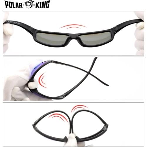 Polarking Polarized TPEE Material Sunglasses Men Brand New Fashion Design Flexible Frame Male Accessories